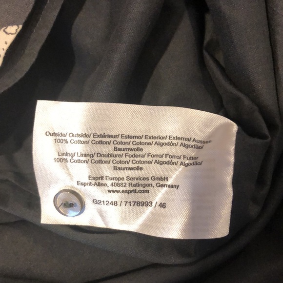 Modest ALine black/ white flour skirt ESPRIT, EU38/US8, 100%cotton - Picture 10 of 13